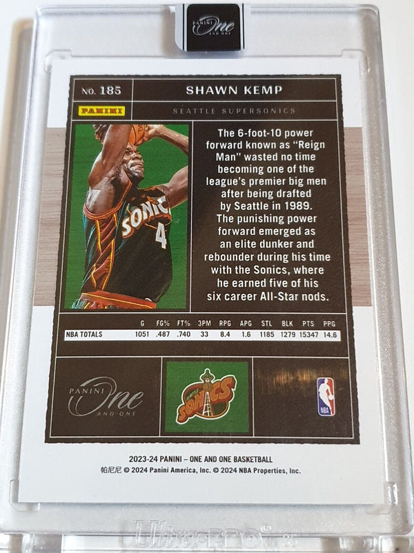 2023 Panini One and One Shawn Kemp #185 HOLO /99 - Panini Factory Sealed
