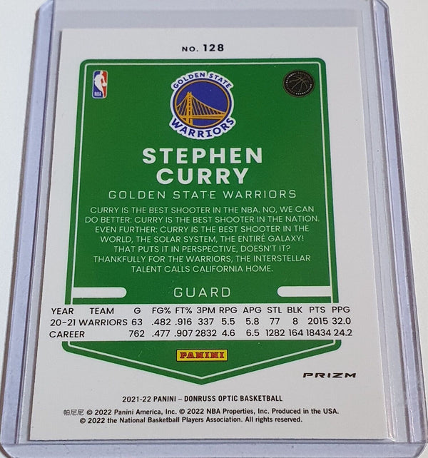 2021 Panini Donruss Optic Stephen Curry #128 PULSAR Prizm - Ready to Grade