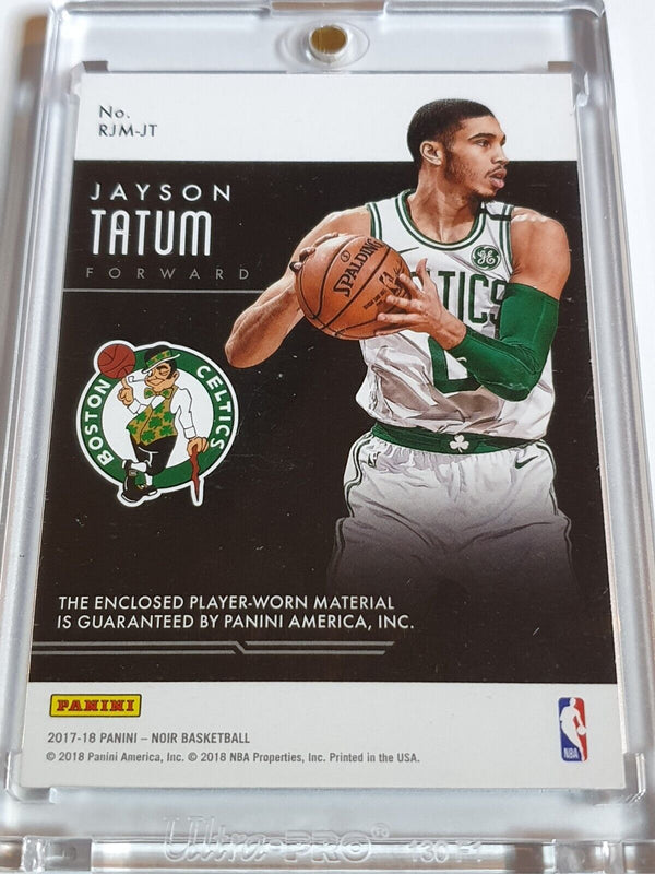 2017 Panini Noir Jayson Tatum Rookie #PATCH /99 Game Worn Jumbo Jersey RC - Rare