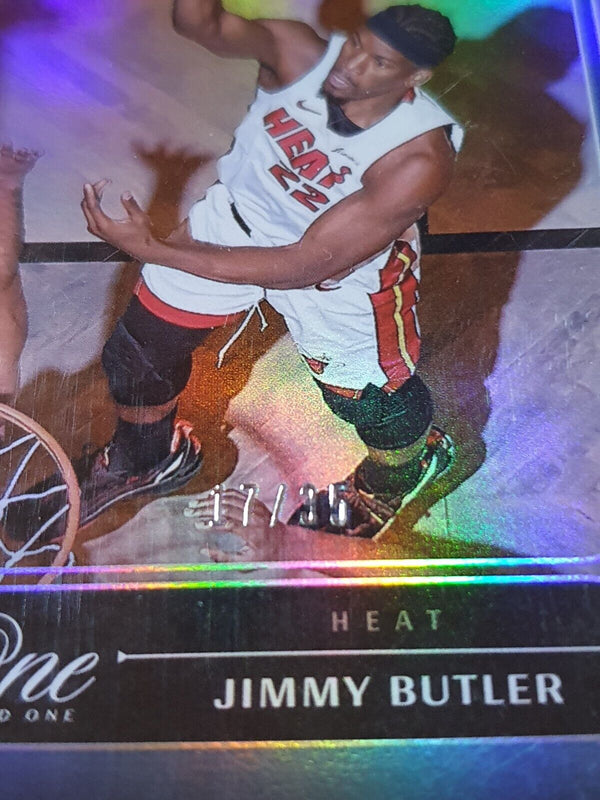 2023 Panini One and One Jimmy Butler #80 BLUE /35 Holo - Panini Factory Sealed