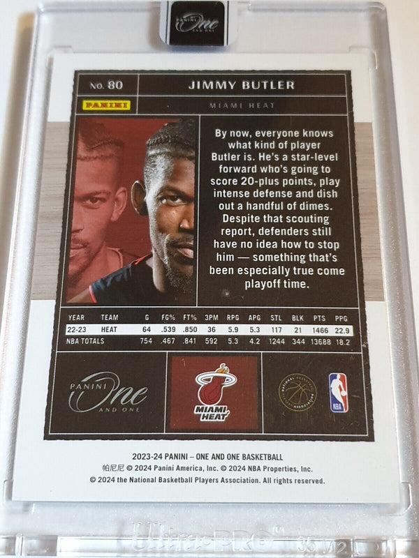 2023 Panini One and One Jimmy Butler #80 BLUE /35 Holo - Panini Factory Sealed