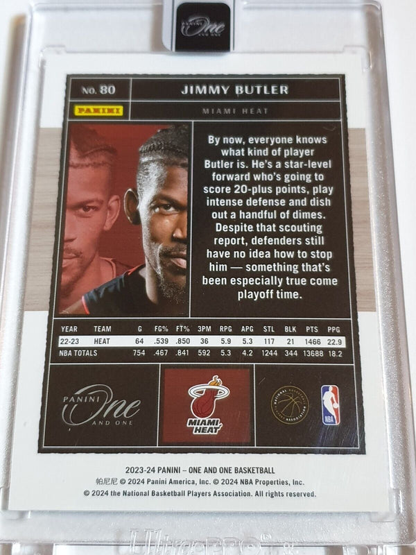 2023 Panini One and One Jimmy Butler #80 HOLO /99 - Panini Factory Sealed