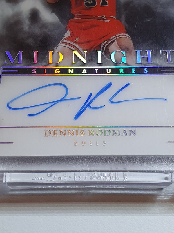 2023 Noir Dennis Rodman AUTO /75 Holo Midnight Signatures - On Card Autograph