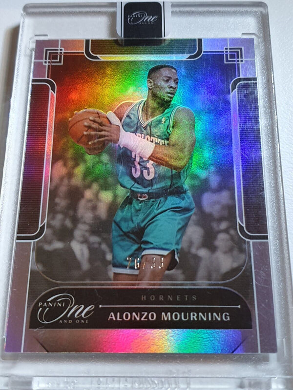 2023 Panini One and One Alonzo Mourning #196 HOLO /99 - Panini Factory Sealed