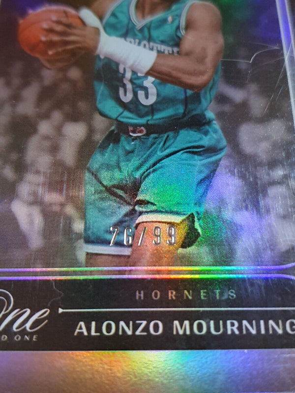 2023 Panini One and One Alonzo Mourning #196 HOLO /99 - Panini Factory Sealed