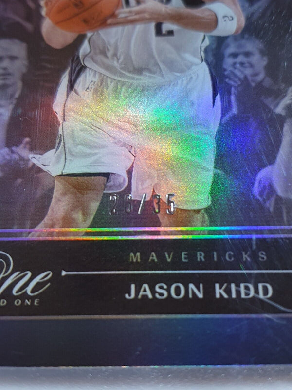 2023 Panini One and One Jason Kidd #174 BLUE /35 Holo - Panini Factory Sealed