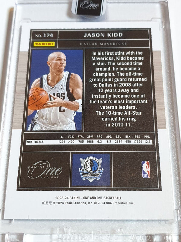 2023 Panini One and One Jason Kidd #174 BLUE /35 Holo - Panini Factory Sealed