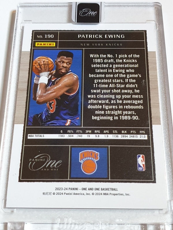 2023 Panini One and One Patrick Ewing #190 HOLO /99 - Panini Factory Sealed