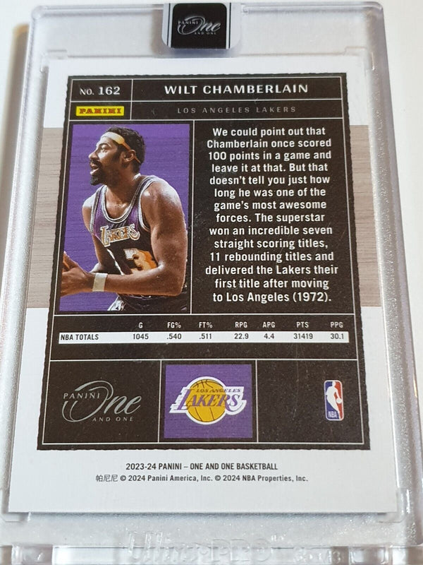 2023 Panini One and One Wilt Chamberlain #162 BLUE /35 Holo - Factory Sealed