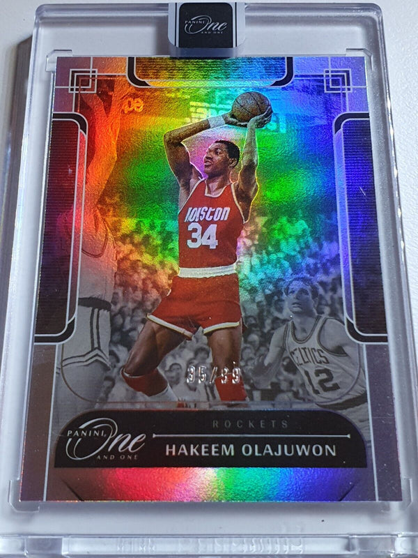 2023 Panini One and One Hakeem Olajuwon #165 HOLO /99 - Panini Factory Sealed