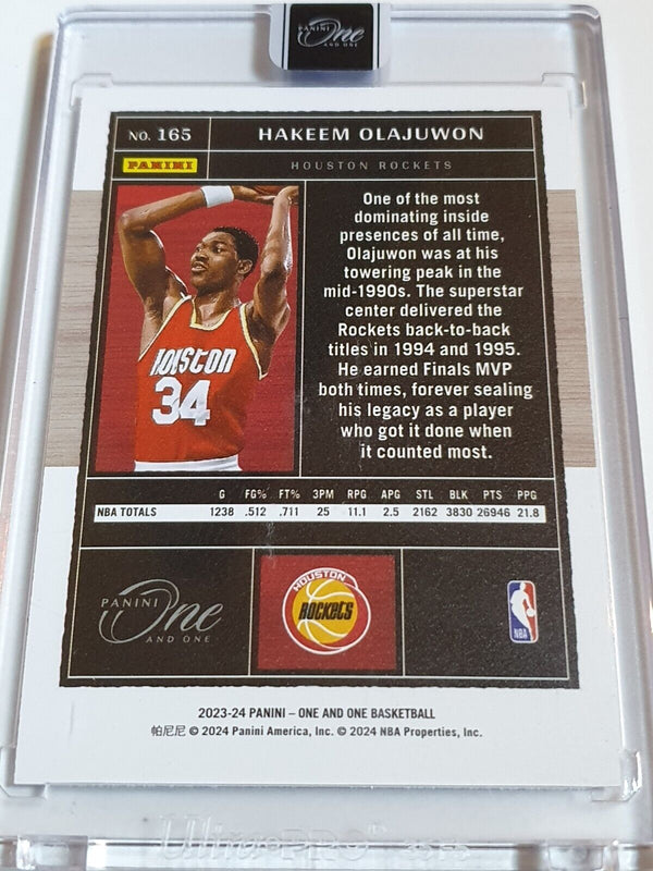 2023 Panini One and One Hakeem Olajuwon #165 HOLO /99 - Panini Factory Sealed