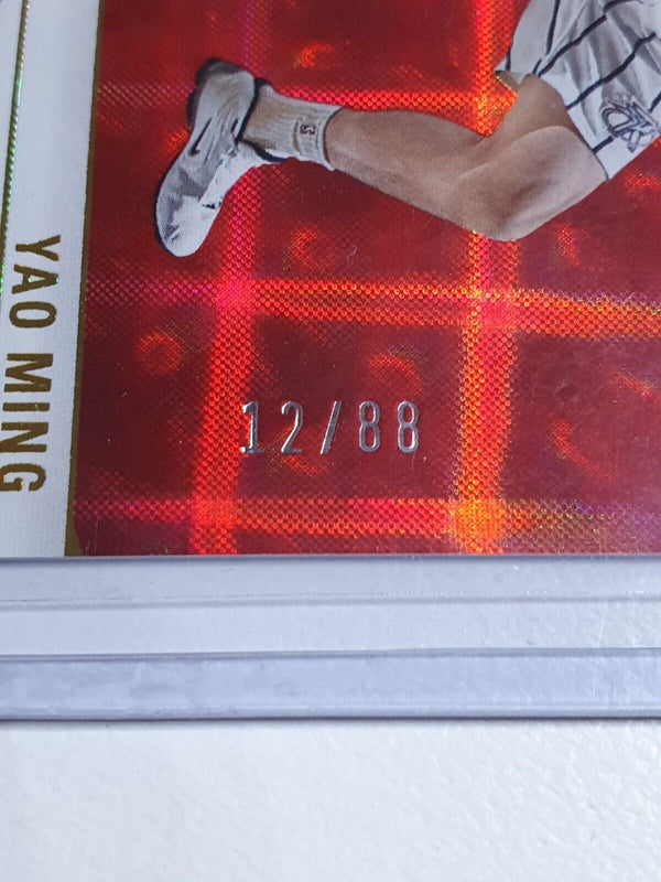 2023 Panini Donruss Elite Yao Ming #148 ASIA HYPER RED /88 Holo - Ready to Grade