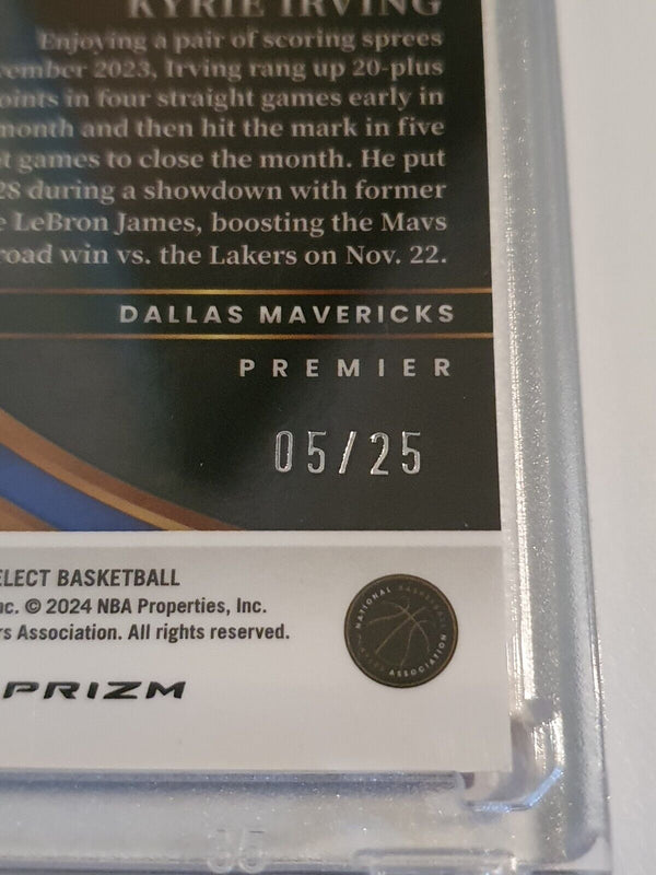 2023 Panini Select Kyrie Irving #180 TIE-DYE Holo /25 Die Cut - Ready to Grade