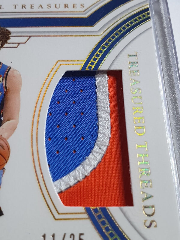 2023 National Treasures Josh Giddey #PATCH PRIME /25 Game Worn 3 Color Jersey