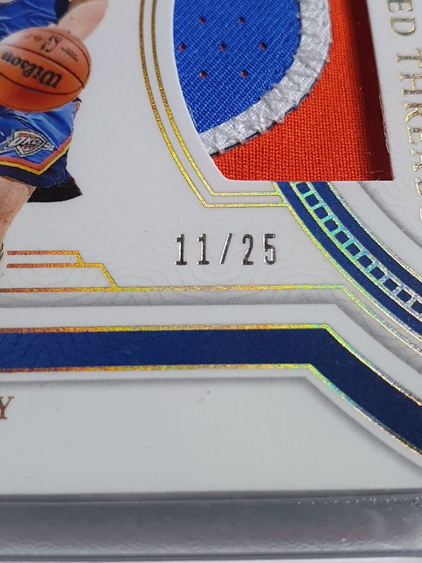 2023 National Treasures Josh Giddey #PATCH PRIME /25 Game Worn 3 Color Jersey