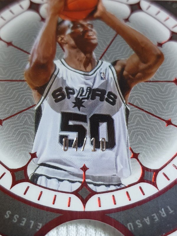 2023 National Treasures David Robinson #PATCH RED /10 Game Worn Jersey