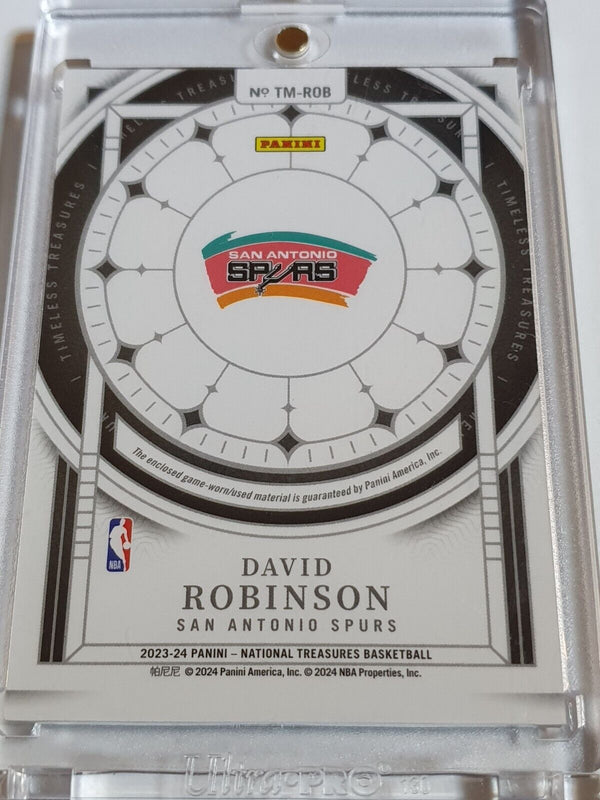 2023 National Treasures David Robinson #PATCH RED /10 Game Worn Jersey