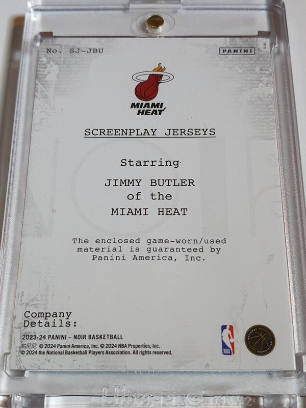 2023 Panini Noir Jimmy Butler #PATCH PRIME /25 Game Worn 2 Color Jersey - Rare