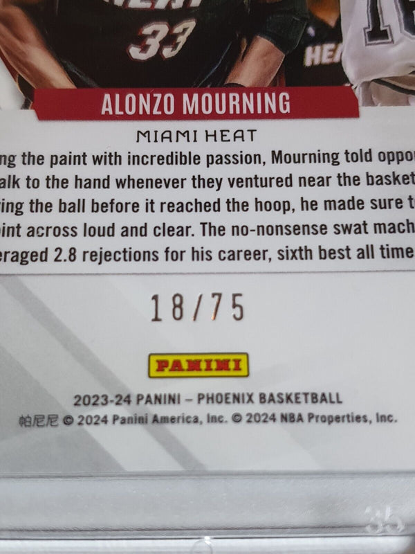 2023 Panini Phoenix Alonzo Mourning #93 RED SCOPE /75 Holo - Ready to Grade