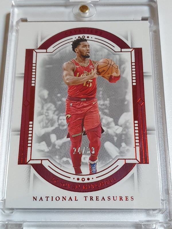 2023 Panini National Treasures Donovan Mitchell #99 RED /33 Foil - Rare