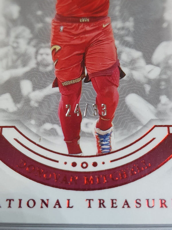 2023 Panini National Treasures Donovan Mitchell #99 RED /33 Foil - Rare