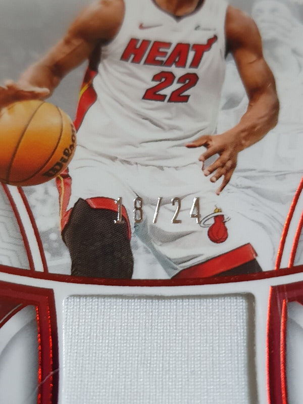 2023 National Treasures Jimmy Butler #PATCH RED /24 Edition Game Worn Jersey