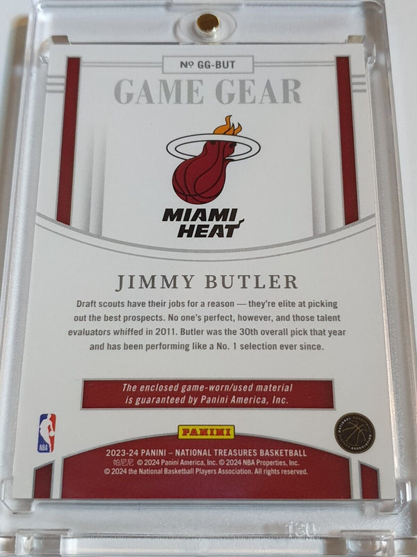 2023 National Treasures Jimmy Butler #PATCH RED /24 Edition Game Worn Jersey