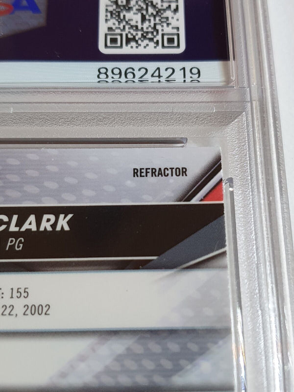 2022 Bowman University Best Caitlin Clark Rookie #50 REFRACTOR - PSA 9 (LOW POP)