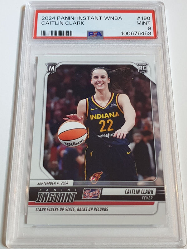2024 Panini Instant WNBA Caitlin Clark Rookie #198 /15219 RC - PSA 9 (Low POP)