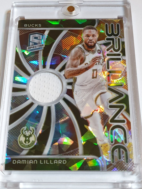 2023 Panini Spectra Damian Lillard #PATCH ASTRAL /49 Game Worn Jersey - Rare