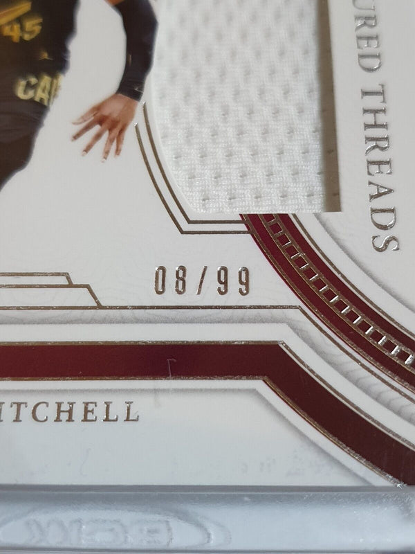 2023 National Treasures Donovan Mitchell #PATCH /99 Game Worn Jersey - Rare