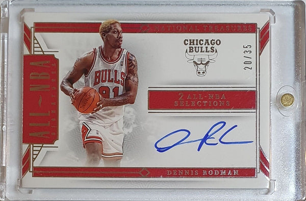 2023 Panini National Treasures Dennis Rodman AUTO /35 All-NBA Signatures - Rare