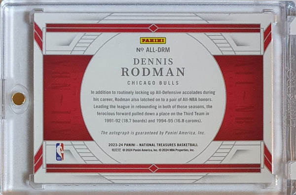 2023 Panini National Treasures Dennis Rodman AUTO /35 All-NBA Signatures - Rare