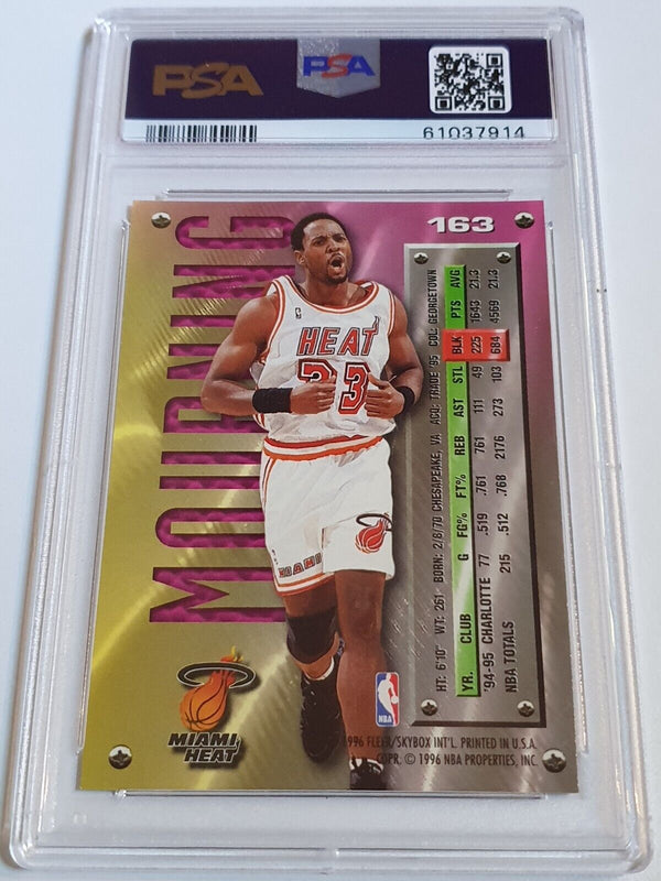 1995 Fleer Metal Alonzo Mourning #163 - PSA 9 (POP 15)