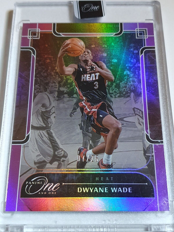 2023 Panini One and One Dwyane Wade #159 PURPLE /25 Holo - Panini Sealed