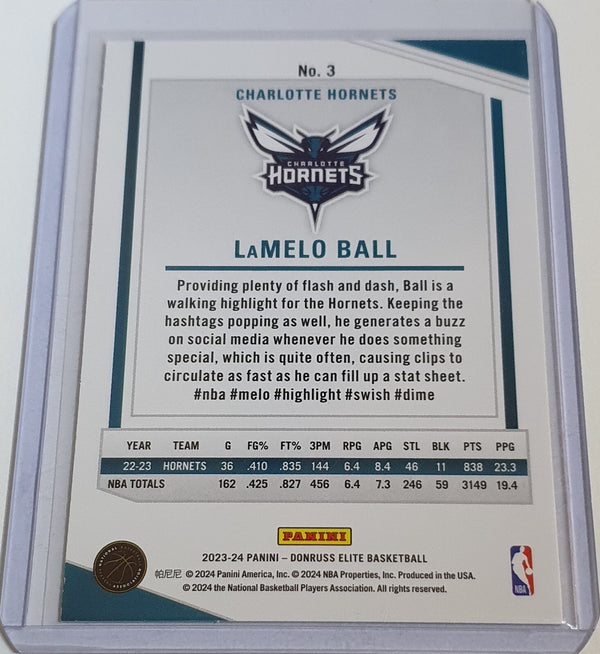 2023 Panini Donruss Elite LaMelo Ball #3 RED INFINITE Holo - Ready to Grade