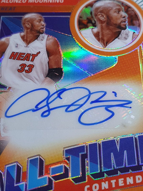 2023 Contenders Optic Alonzo Mourning AUTO HOLO /125 All-Time Contenders - Rare