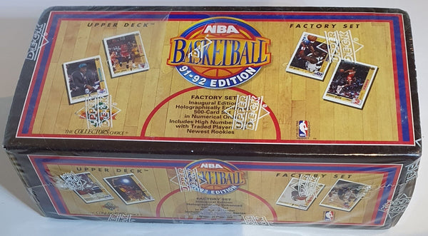 1991-92 Upper Deck NBA Basketball Box Inaugural Edition Factory Set - Seal Torn