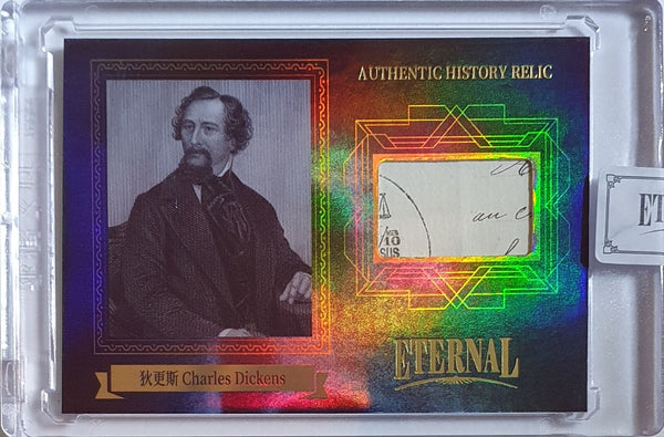 2024 Eternal Charles Dickens #RELICS BLUE /75 Authentic History Relic - Sealed
