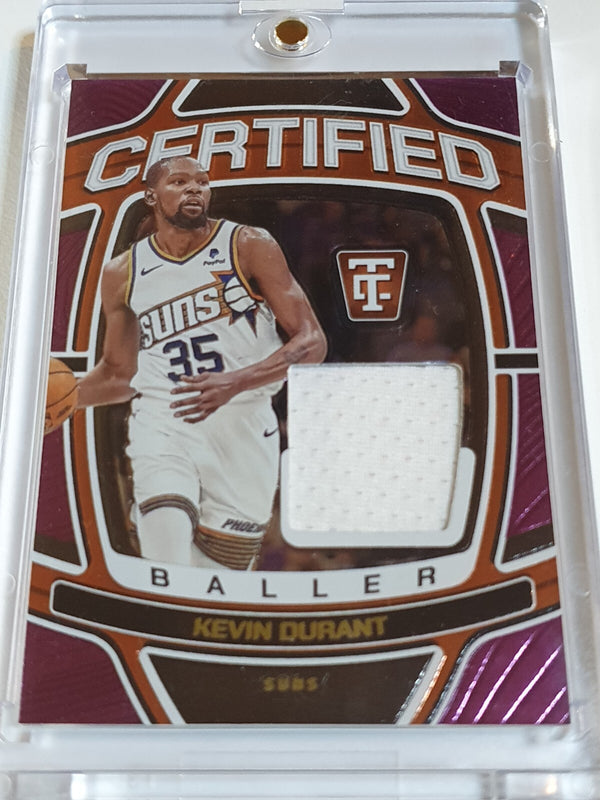 2024 Totally Certified Kevin Durant #PATCH PURPLE MIRROR /99 Game Worn Jersey