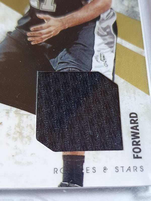 2010 Panini Rookies & Stars Tim Duncan #PATCH /299 Game Worn Jersey Materials