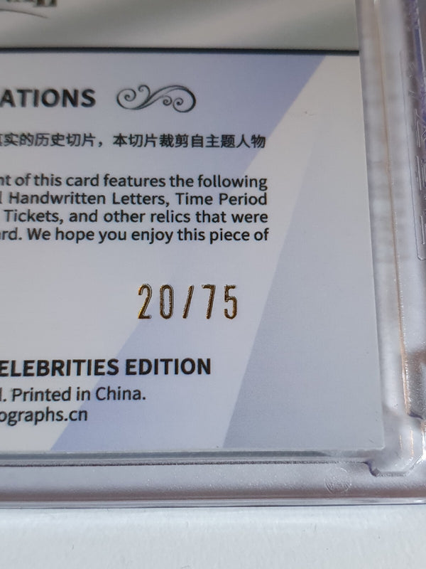 2024 Eternal Franklin Roosevelt #RELICS BLUE /75 Authentic History Relic Sealed