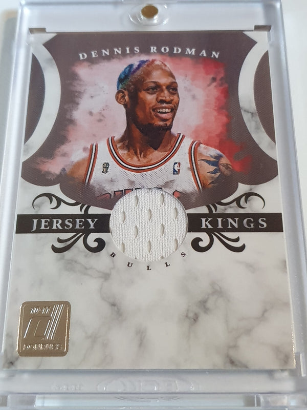 2010 Panini Donruss Dennis Rodman #PATCH /299 Game Worn Jersey - Ready to Grade
