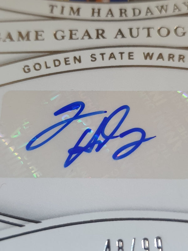 2021 National Treasures Tim Hardaway #PATCH AUTO /99 Game Worn Jersey - Rare