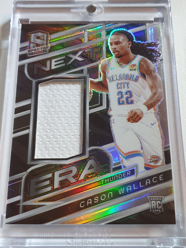 2023 Panini Spectra Cason Wallace Rookie #PATCH SILVER /149 Holo Jersey - Rare