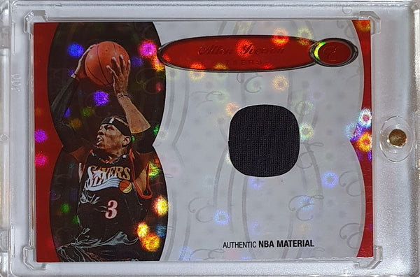 2006 Bowman Elevation Allen Iverson #PATCH RED /49 Game Worn Jersey - Rare