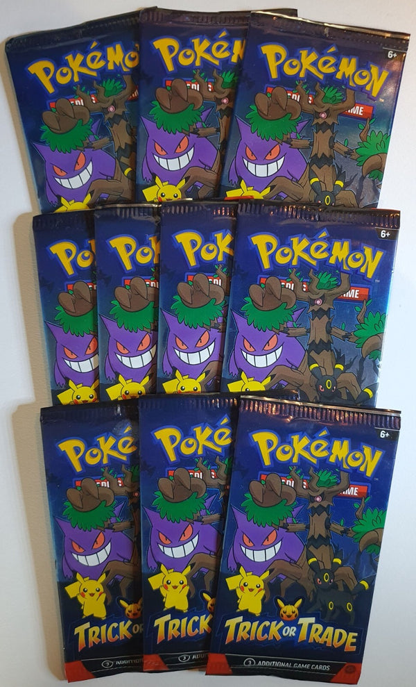 2024 Pokemon Trick or Trade Booster Packs LOT OF 10 - Factory Sealed