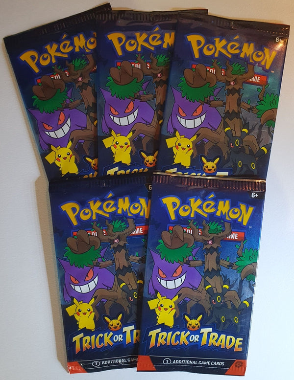 2024 Pokemon Trick or Trade Booster Packs LOT OF 5 - Factory Sealed