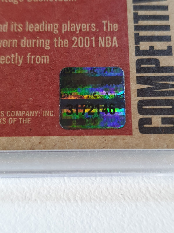 2001 Topps Heritage Allen Iverson #PATCH Game Worn Jersey - Ready to Grade