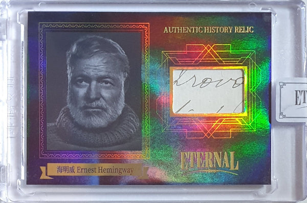 2024 Eternal Ernest Hemingway #RELICS BLUE /75 Authentic History Relic - Sealed